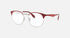 RAYBAN Unisex Eyeglasses RX6406-3024 Red/Silver 51-18-145